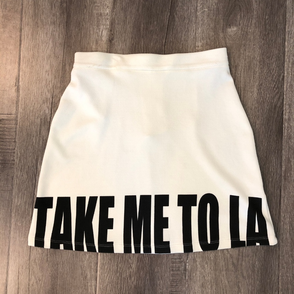 ASOS A-Line Mini Skirt Take Me to Los Angeles